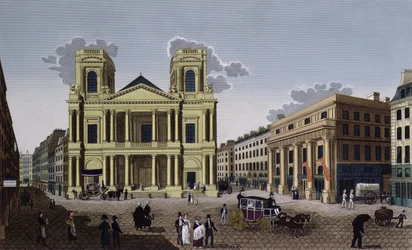 Die Vorhalle der Kirche Saint Eustache, ca. 1815-20